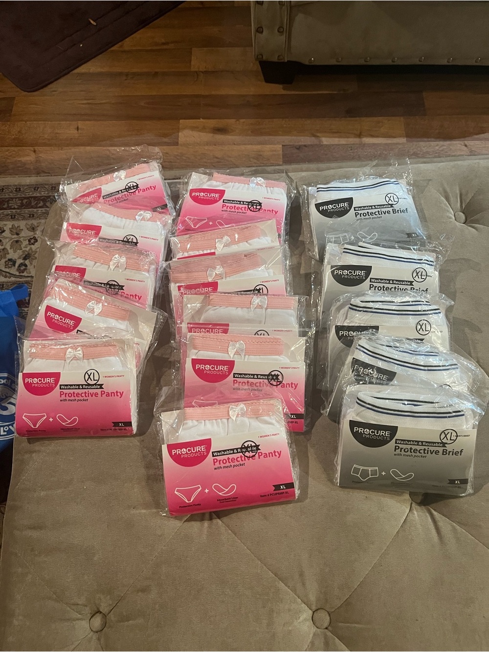 Protective Panty & Brief Pack - Pink and White